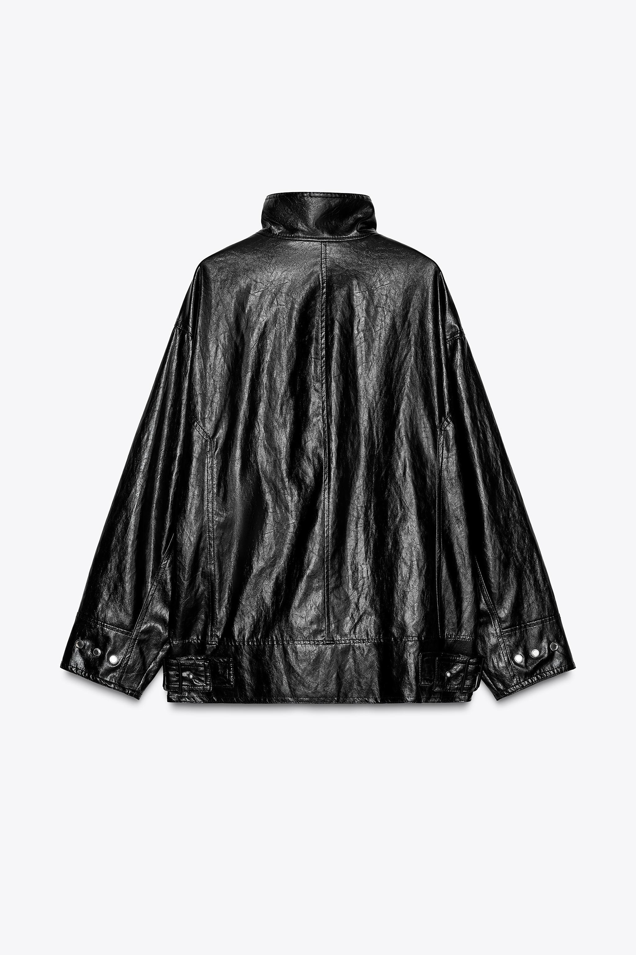 FAUX LEATHER JACKET ZW COLLECTION Product Image