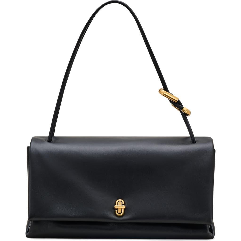 MARC JACOBS The Big Link Leather Shoulder Bag In Black Product Image