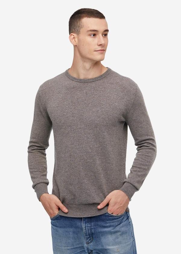 Crew Neck  Classic  Soft Cashmere Sweater For Men Product Image