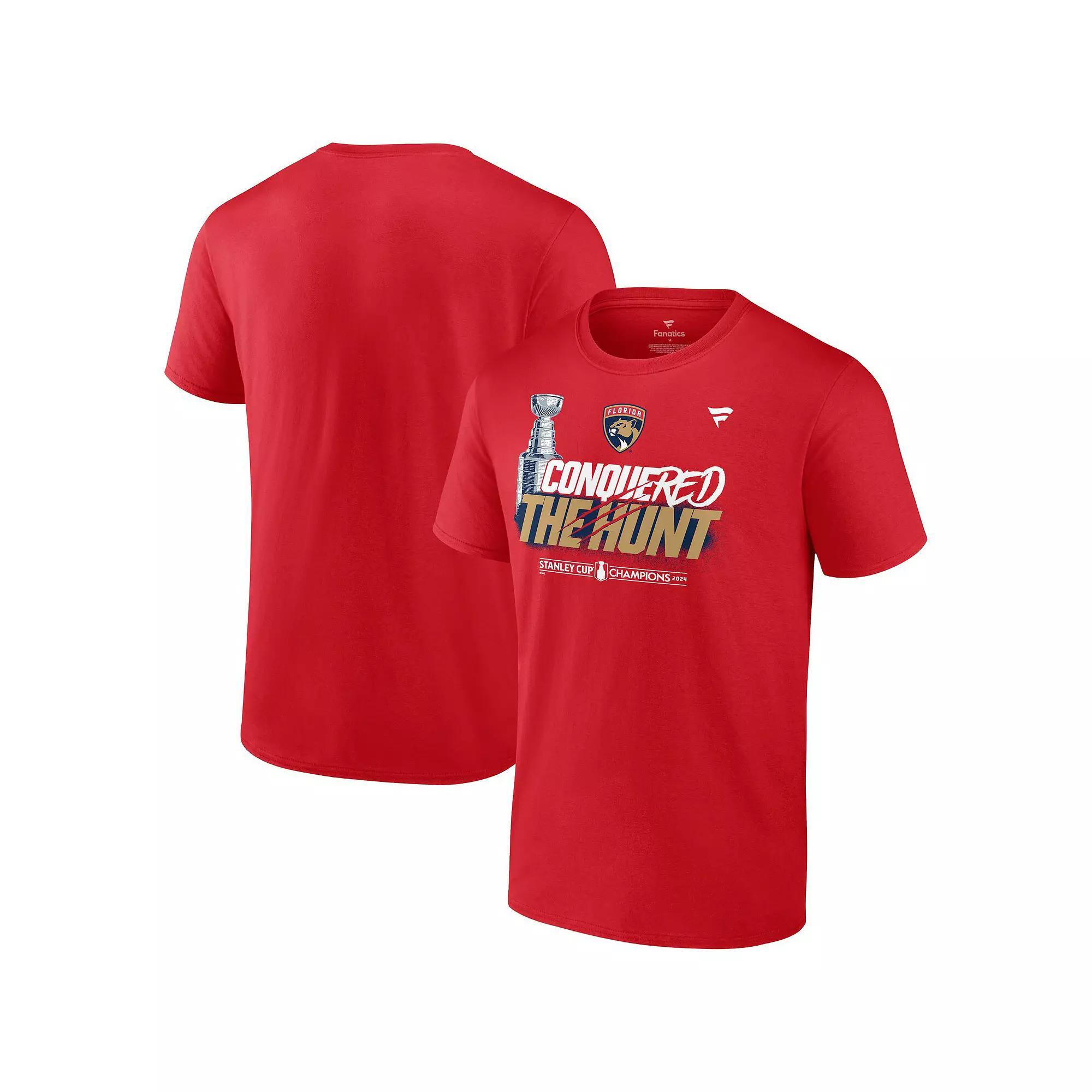 Men's Fanatics  Red Florida Panthers 2024 Stanley Cup Champions Celebration T-Shirt, Size: Small, Pnt Red Product Image