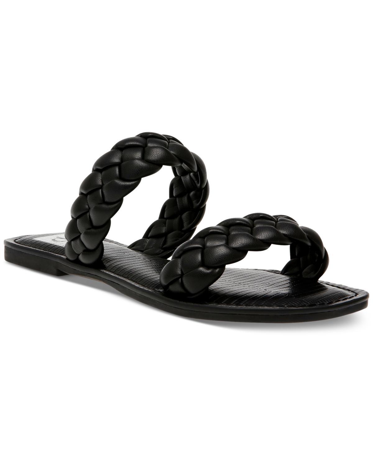 Dv Dolce Vita Womens Jocee Double Band Braided Slide Flat Sandals Product Image