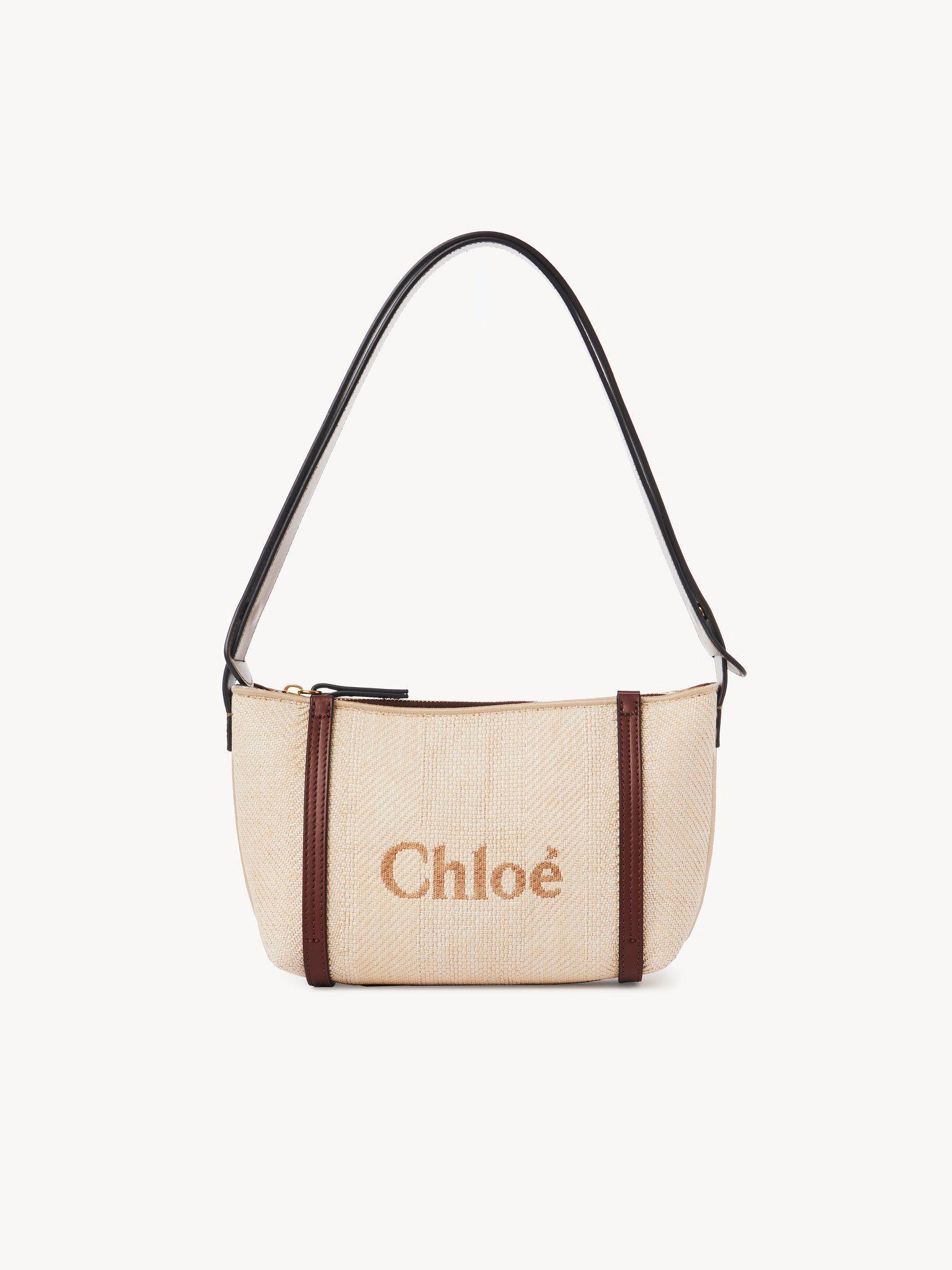 Chloé Carry shoulder bag in raffia Product Image