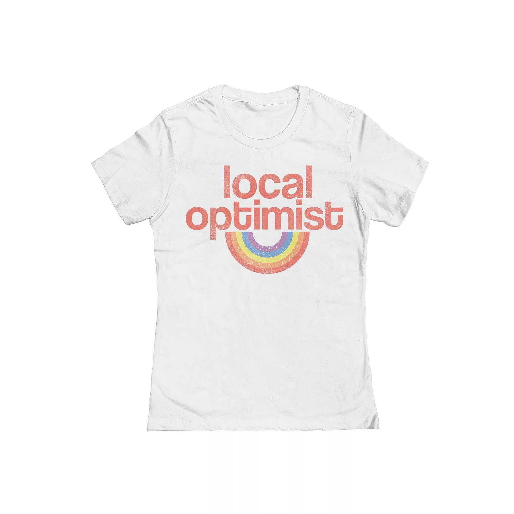 Junior's Grayson Threads The Label Local Optimist Pride Graphic Tee, Women's, Size: XXL, White Product Image