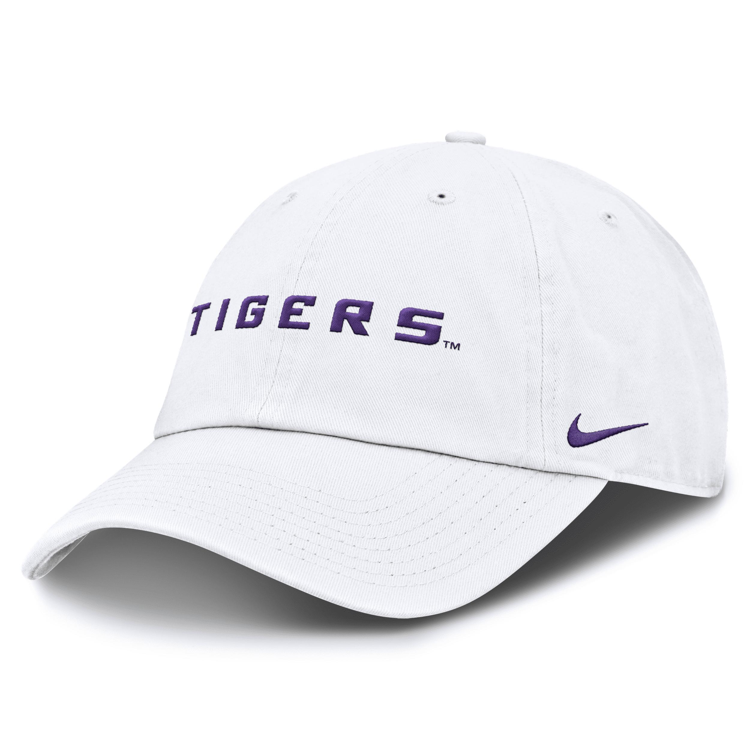 LSU Tigers Core Club Mascot Wordmark Nike Men's College Adjustable Hat Product Image