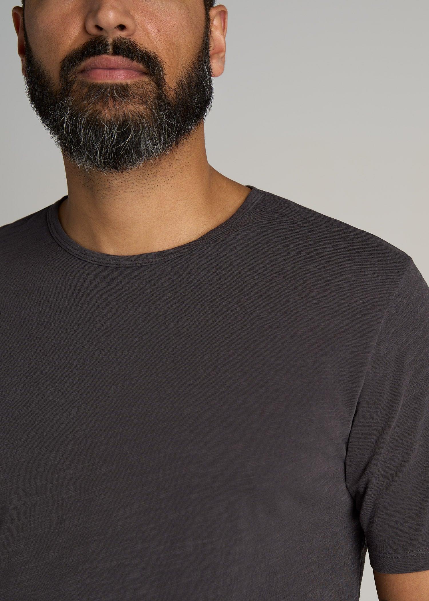 REGULAR-FIT Slub Tee in Charcoal - Tall Men's Shirts Product Image