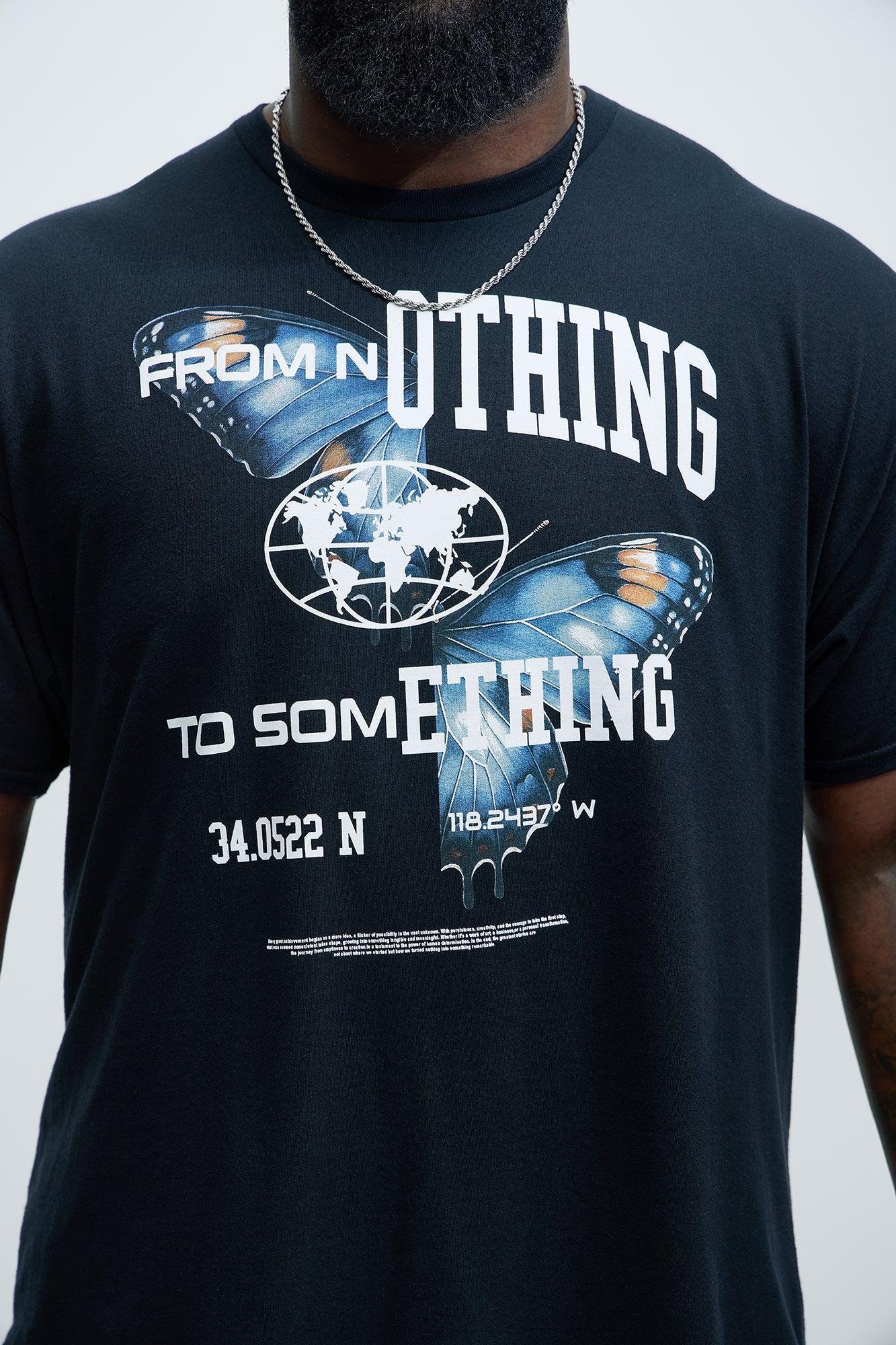From Nothing To Something Short Sleeve Tee - Black Product Image