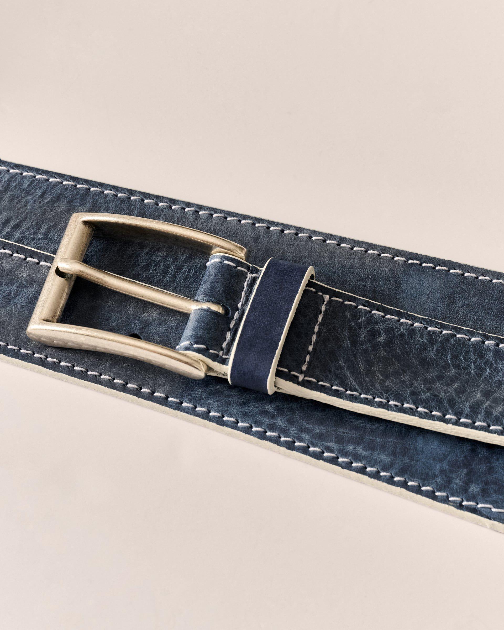 johnnie-O Painted Edge Leather Belt Product Image