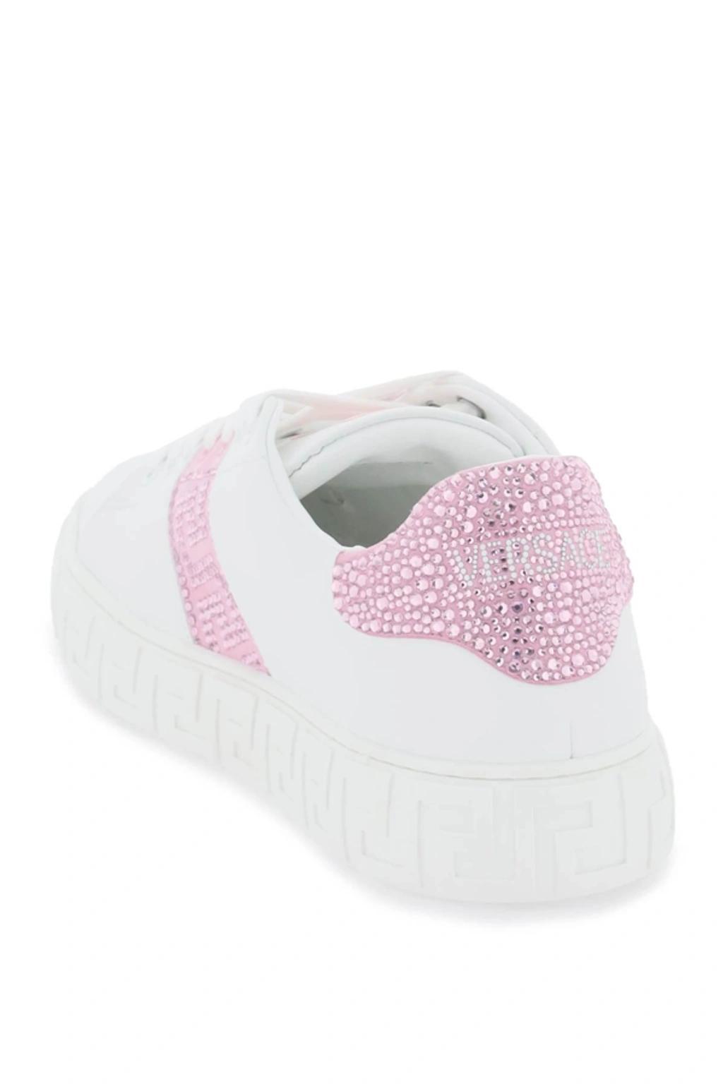 Crystal Greca Sneakers In Pink Product Image