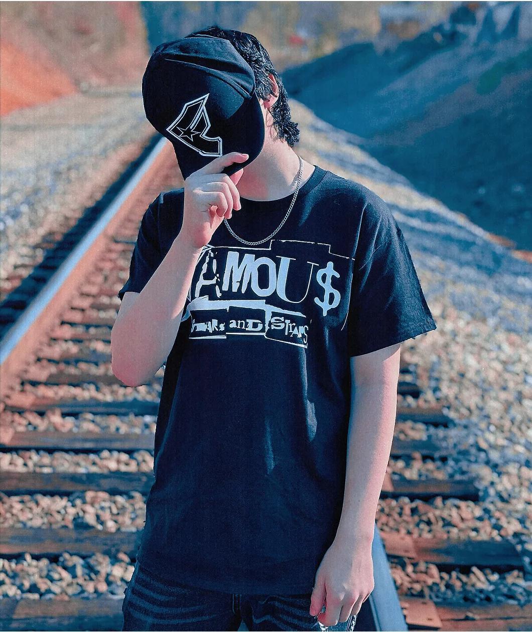 Famous Stars & Straps Cut N Paste Black T-Shirt Product Image