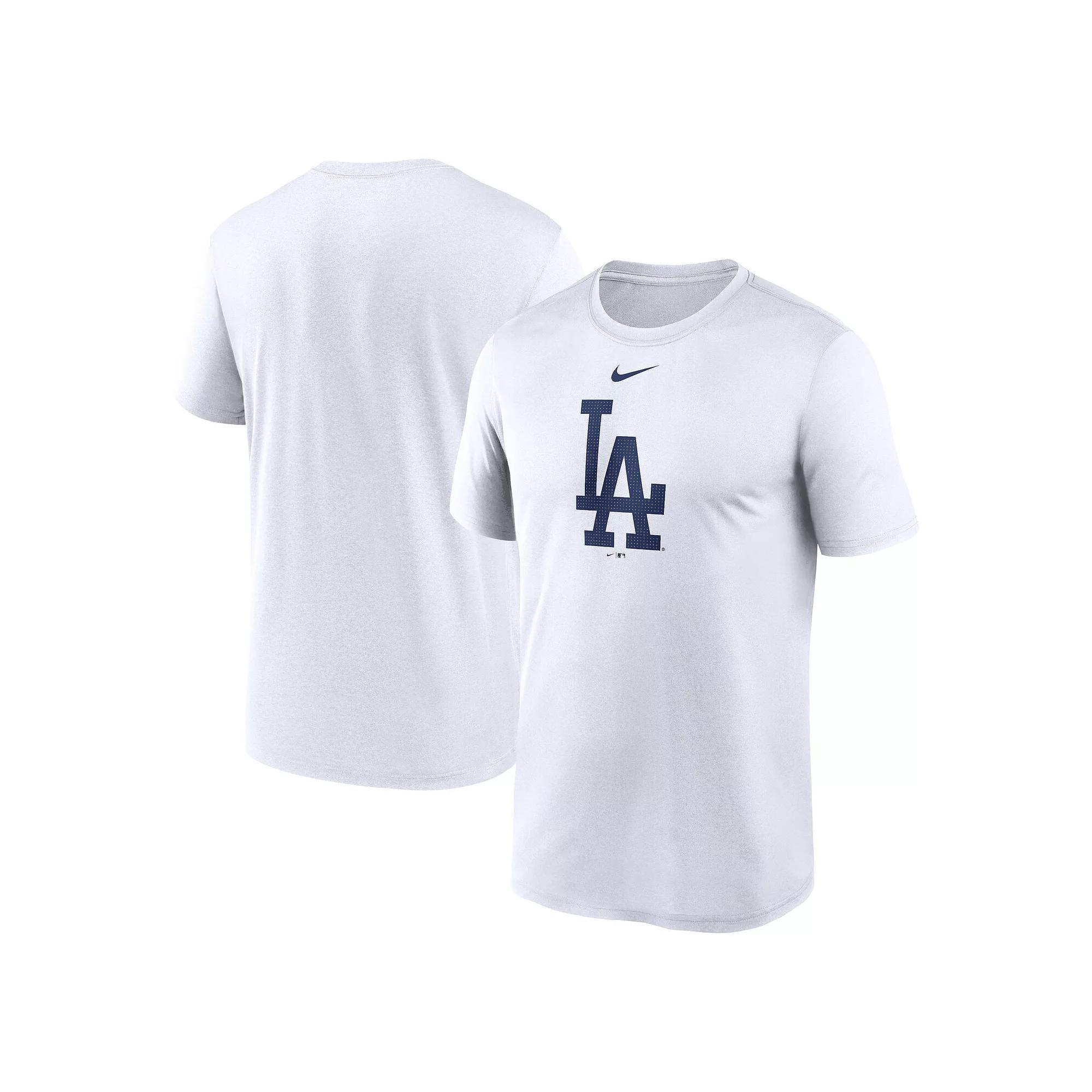 Men's Nike White Los Angeles Dodgers Legend Fuse Large Logo Performance T-Shirt,  Product Image