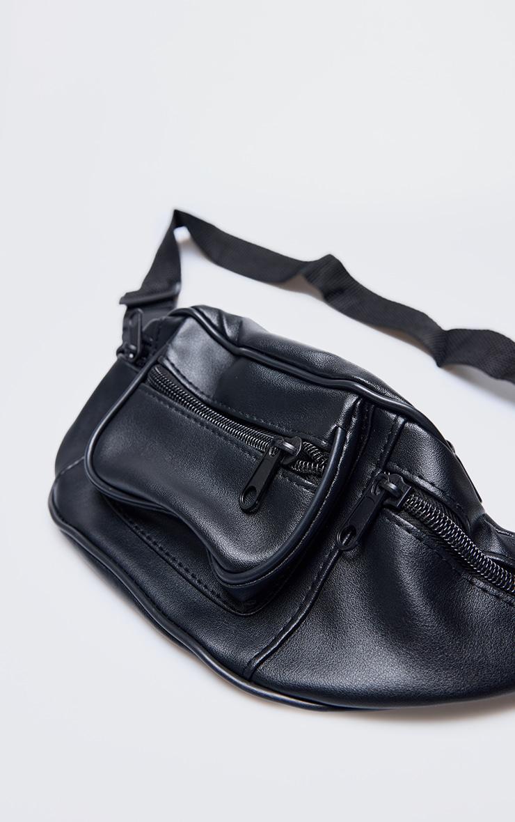 Annake Faux Leather Fanny Pack Plain Product Image