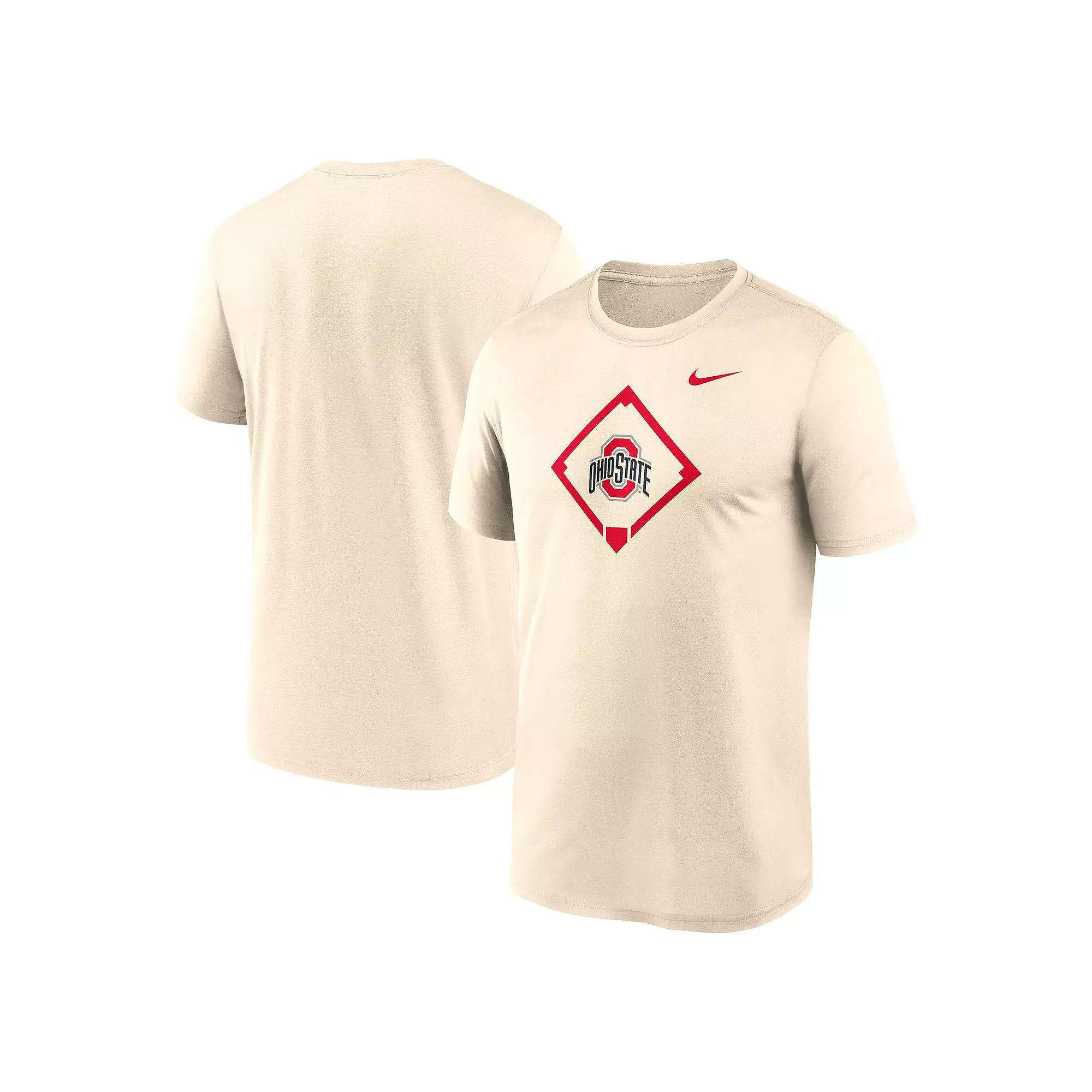 Men's Nike Cream Ohio State Buckeyes Legend Baseball Icon Performance T-Shirt,  Product Image