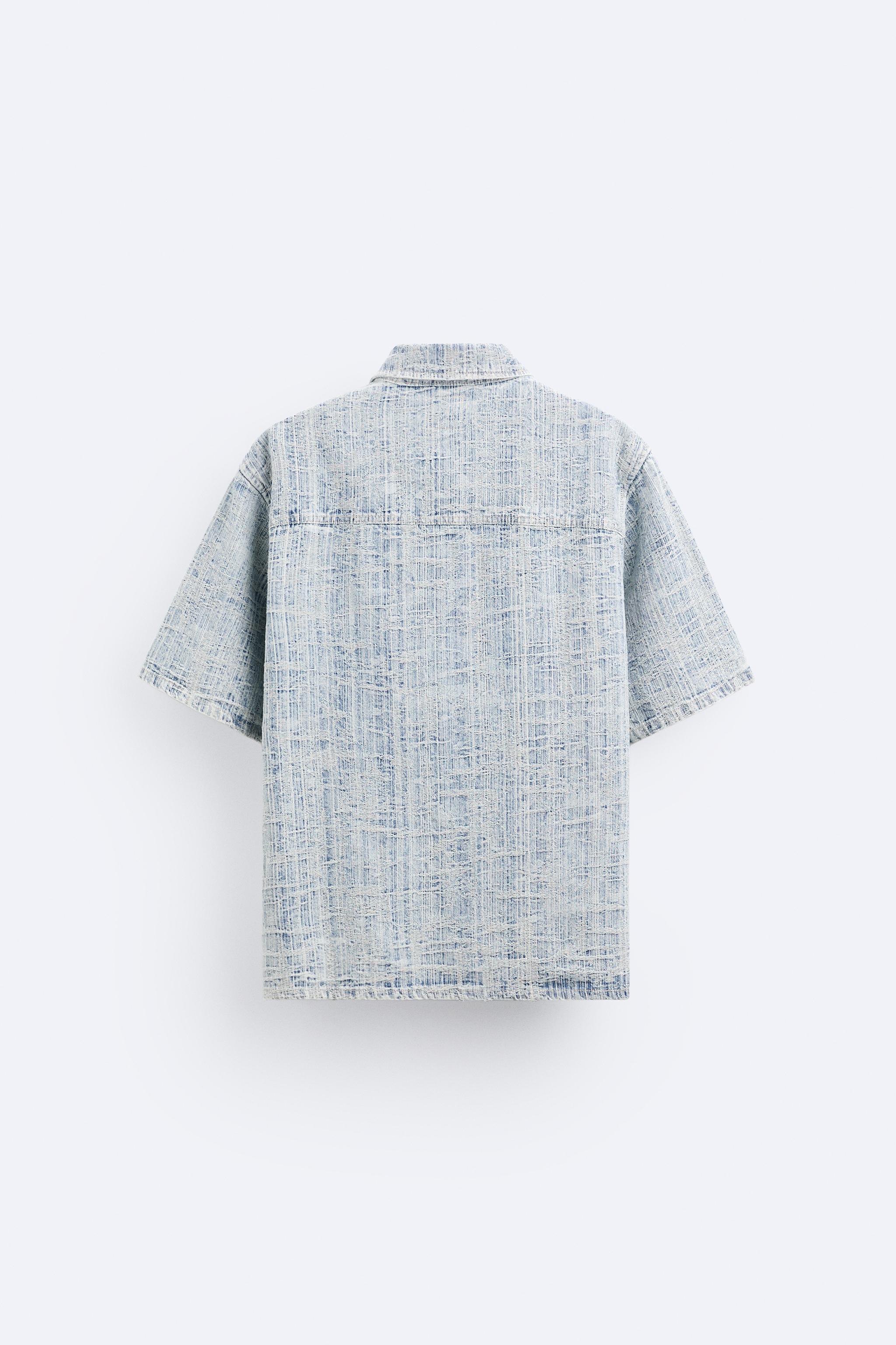 JACQUARD DENIM SHIRT Product Image