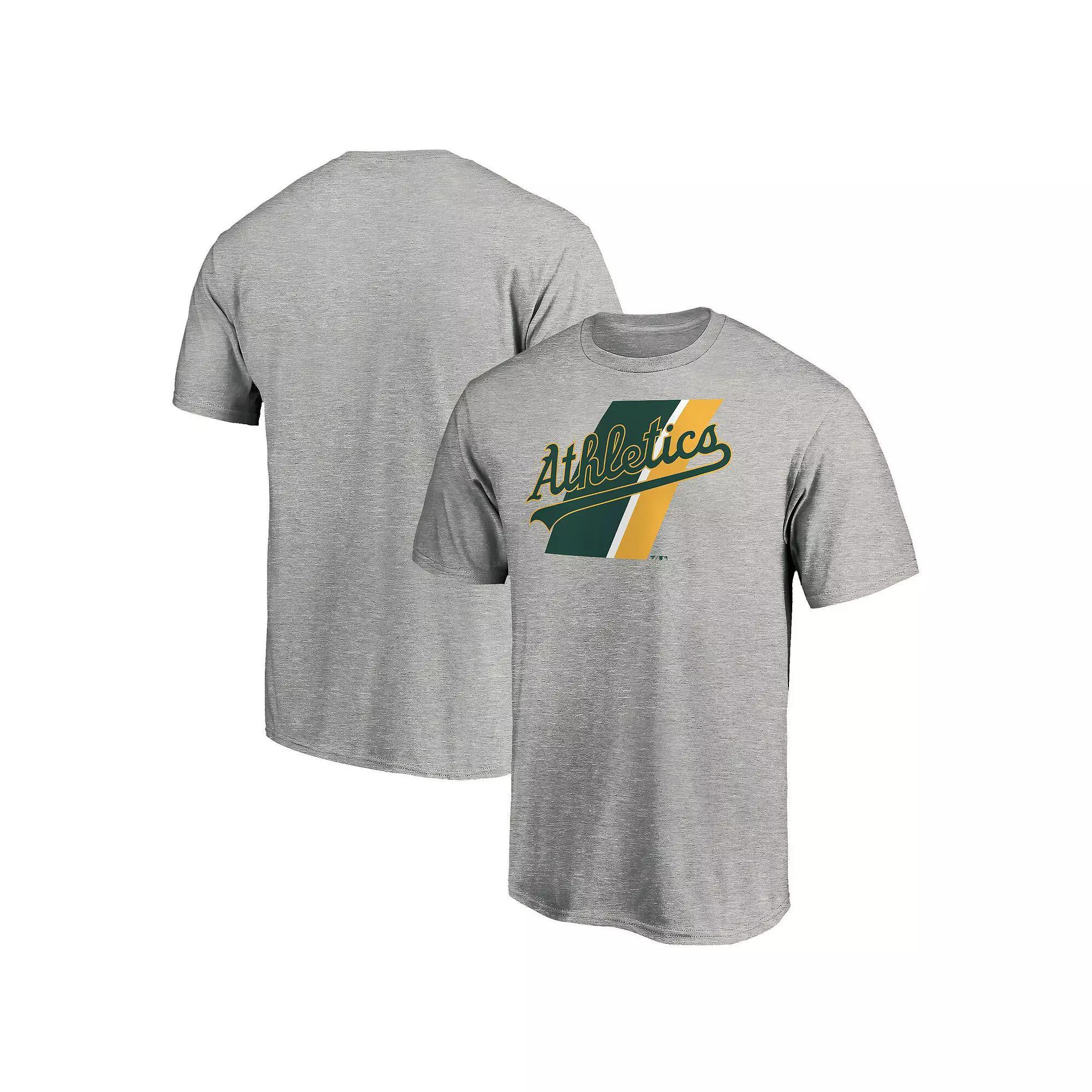 Mens Fanatics Branded Heathered Gray Oakland Athletics Prep Squad T-Shirt Product Image