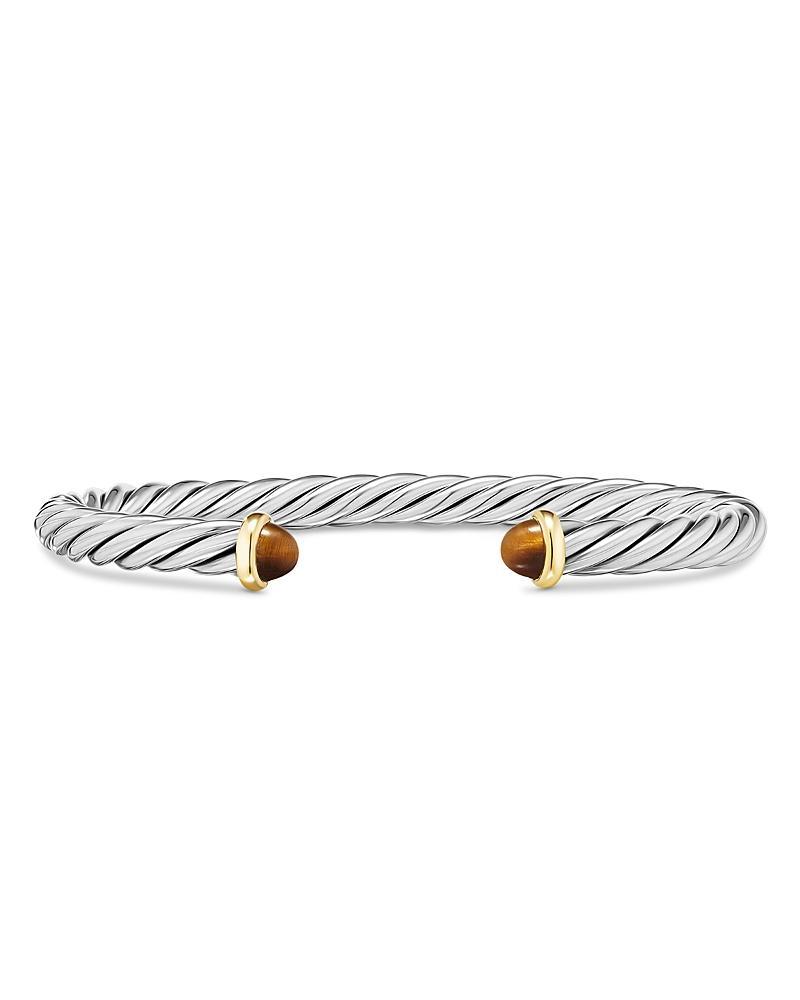 Mens Cable Cuff Bracelet in Sterling Silver Product Image