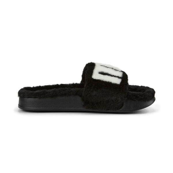 PUMA Leadcat 2.0 Fuzz Women's Slides in Black/White Product Image