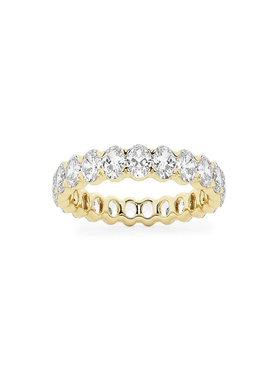 Womens 14K Yellow Gold & Oval Lab-Grown Diamond Eternity Band/2.00-5.00 TCW Product Image