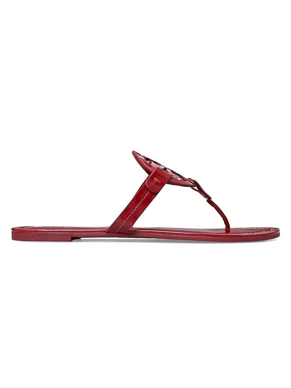 Womens Miller Patent Leather Thong Sandals Product Image