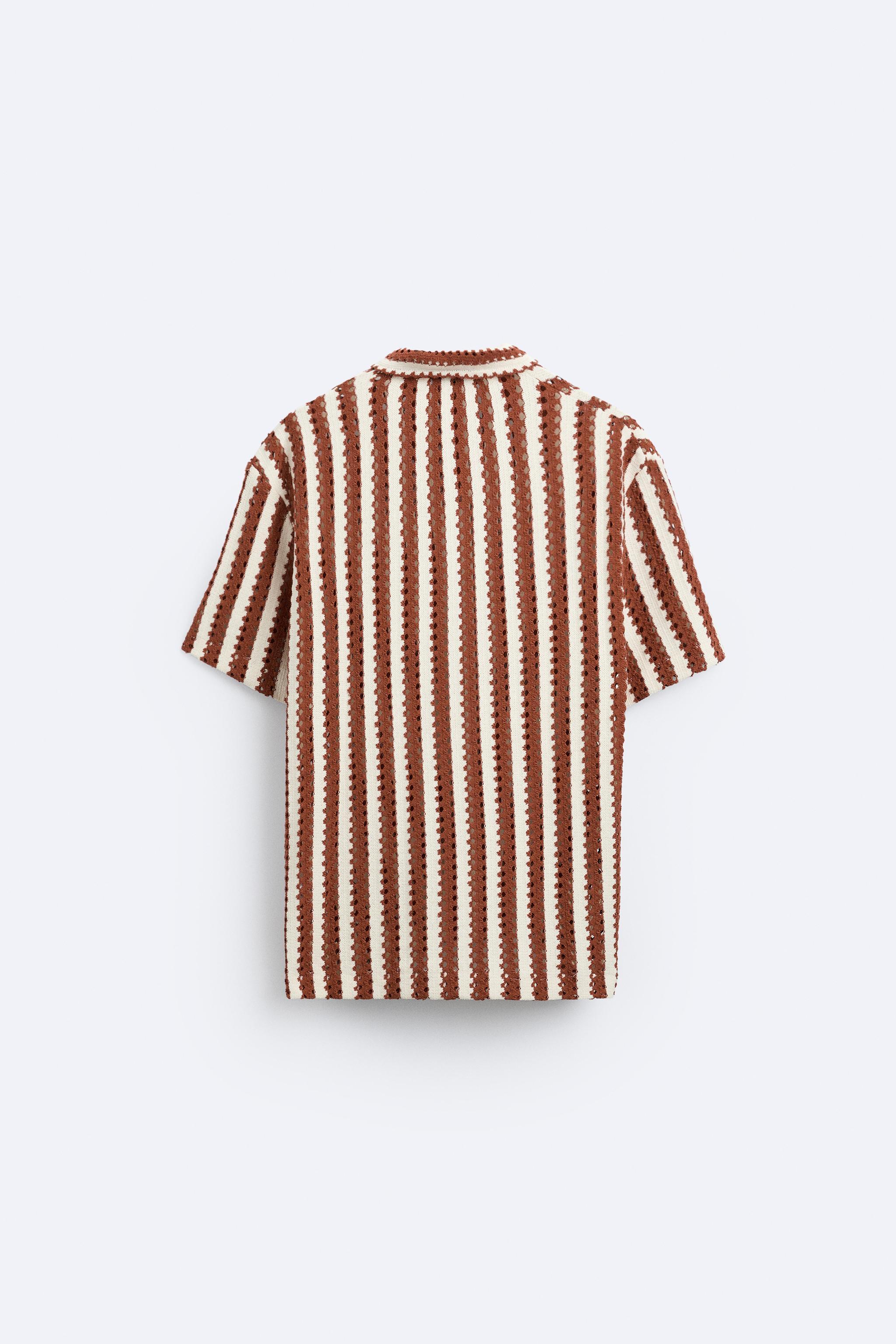 TEXTURED STRIPED POLO Product Image