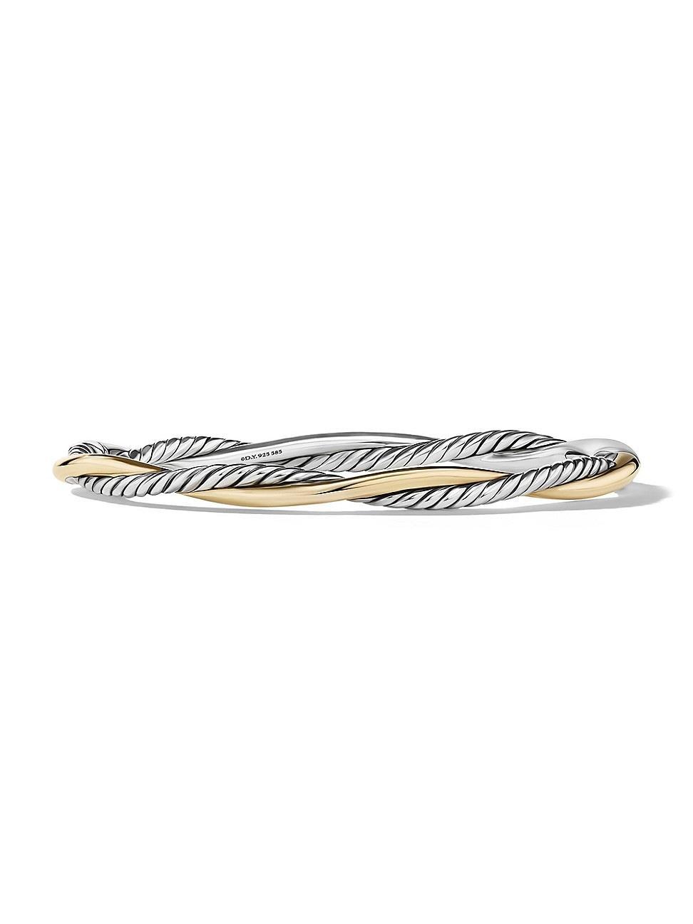 Petite Infinity Bracelet in Silver with 14K Gold, 4.4mm Product Image