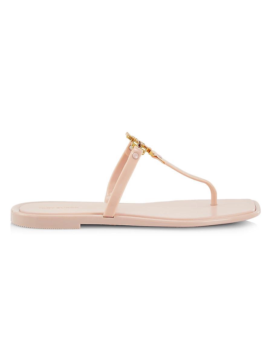 Tory Burch Roxanne Jelly Sandals Meadowsweet/Gold 10 Product Image