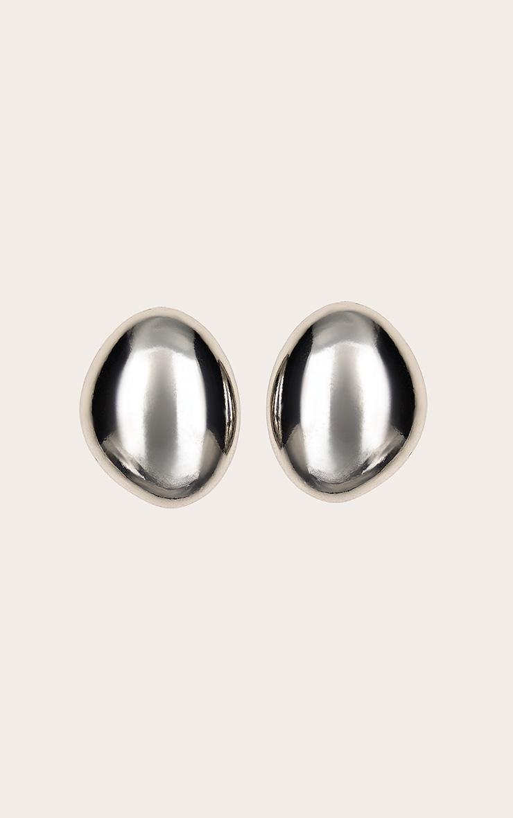 Silver Mini Pebble Stud Earring Product Image