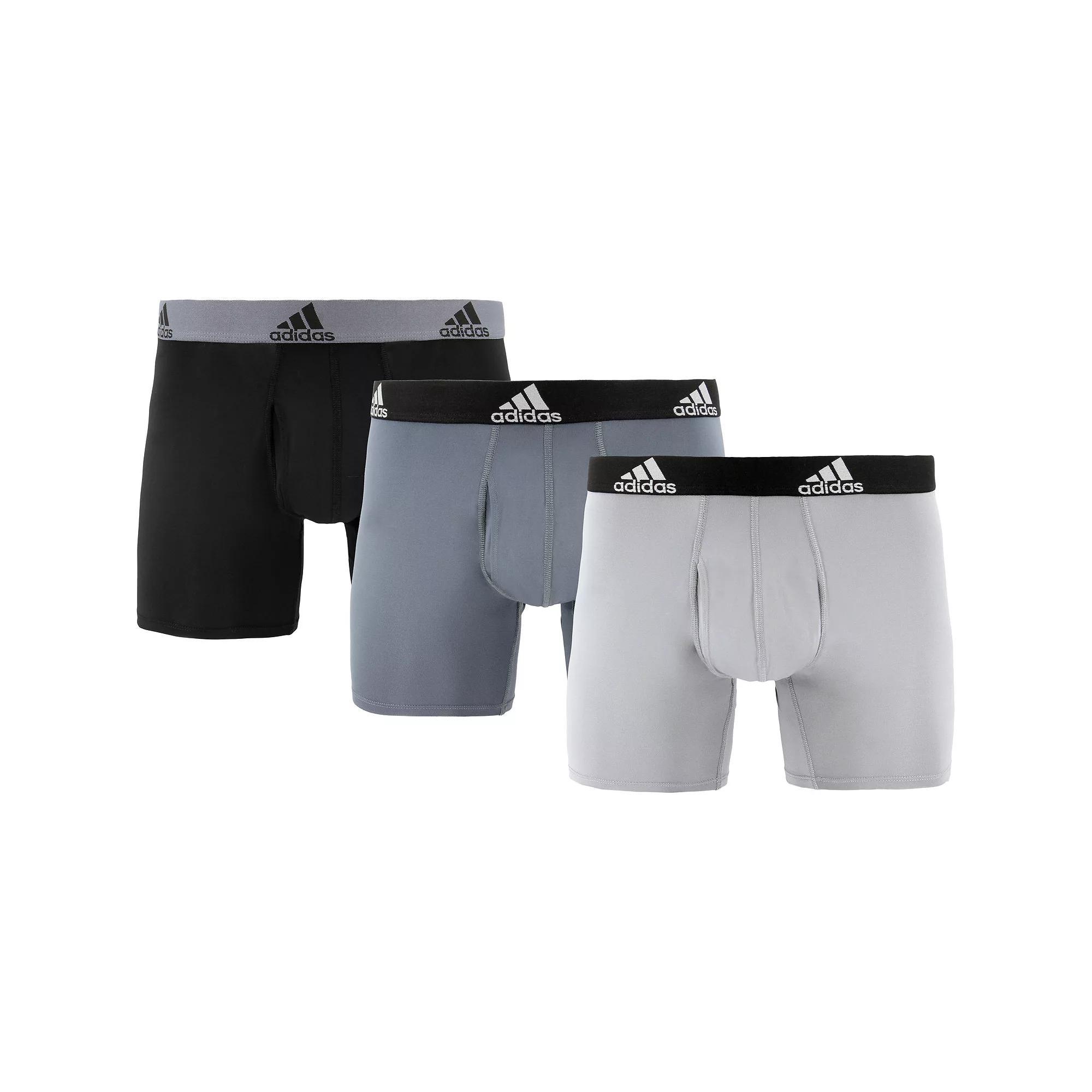 Big & Tall adidas 3-pack Performance Boxer Briefs, Men's,  Product Image