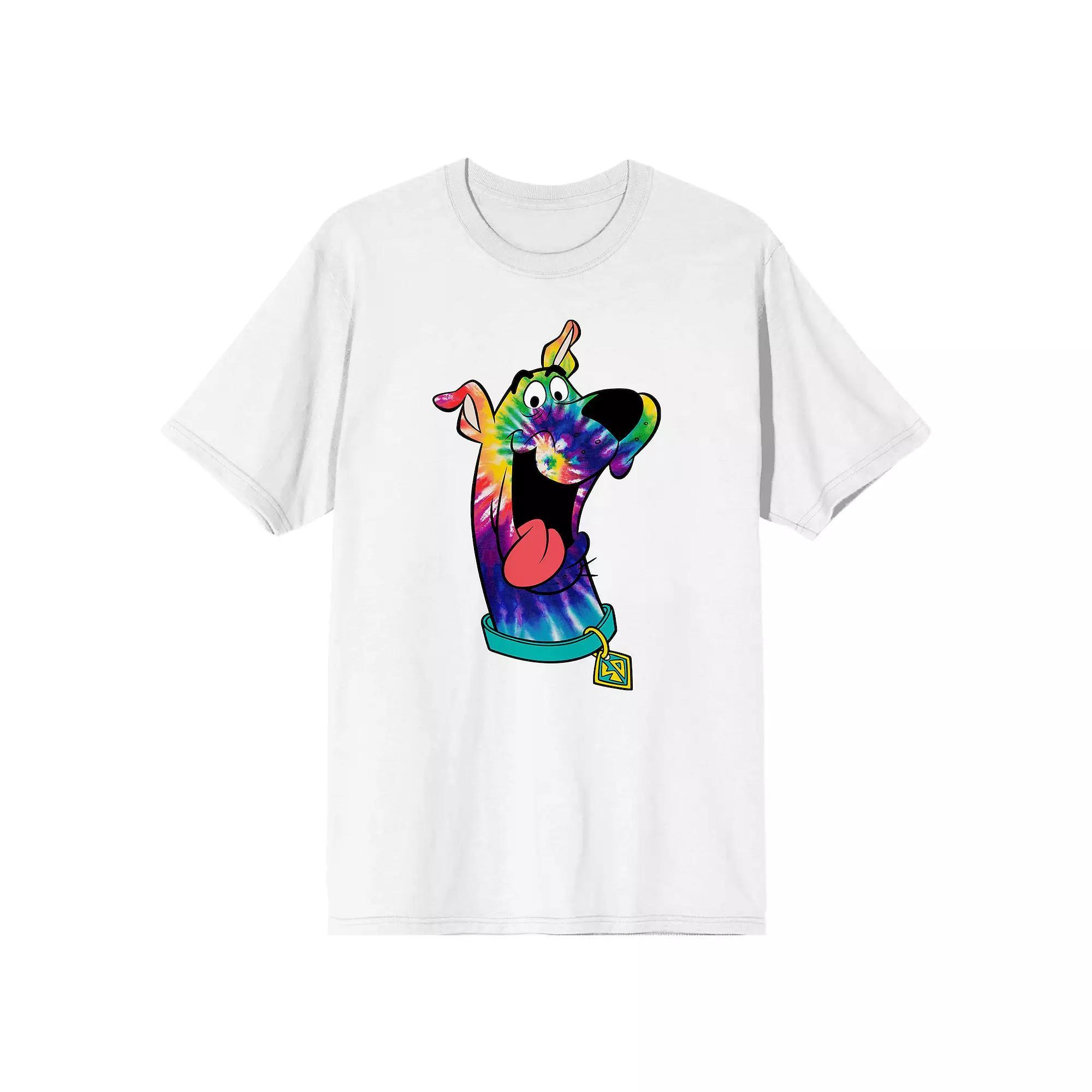 Men's Scooby Doo Tie-Dye Print Graphic Tee,  Product Image