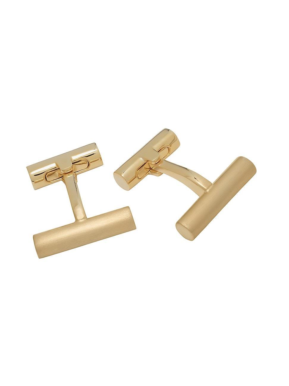 Link Up Two Tone Rhodium Plated Bar Cufflinks Product Image