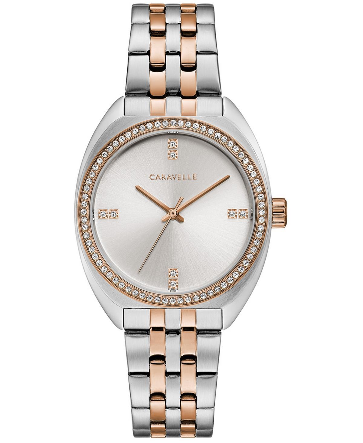 Caravelle by Bulova Womens Two-Tone Crystal Watch - 45L180 Two Tone Product Image