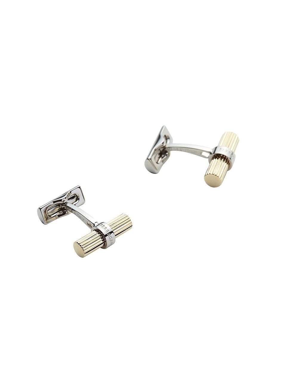 Mens Branded Two-Tone Cufflinks Product Image