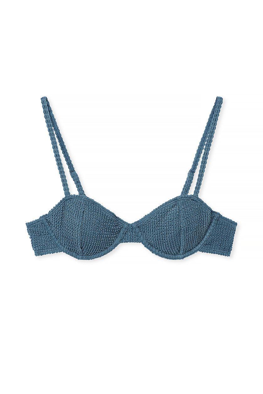 Smocked Underwired Bikini Bra Product Image