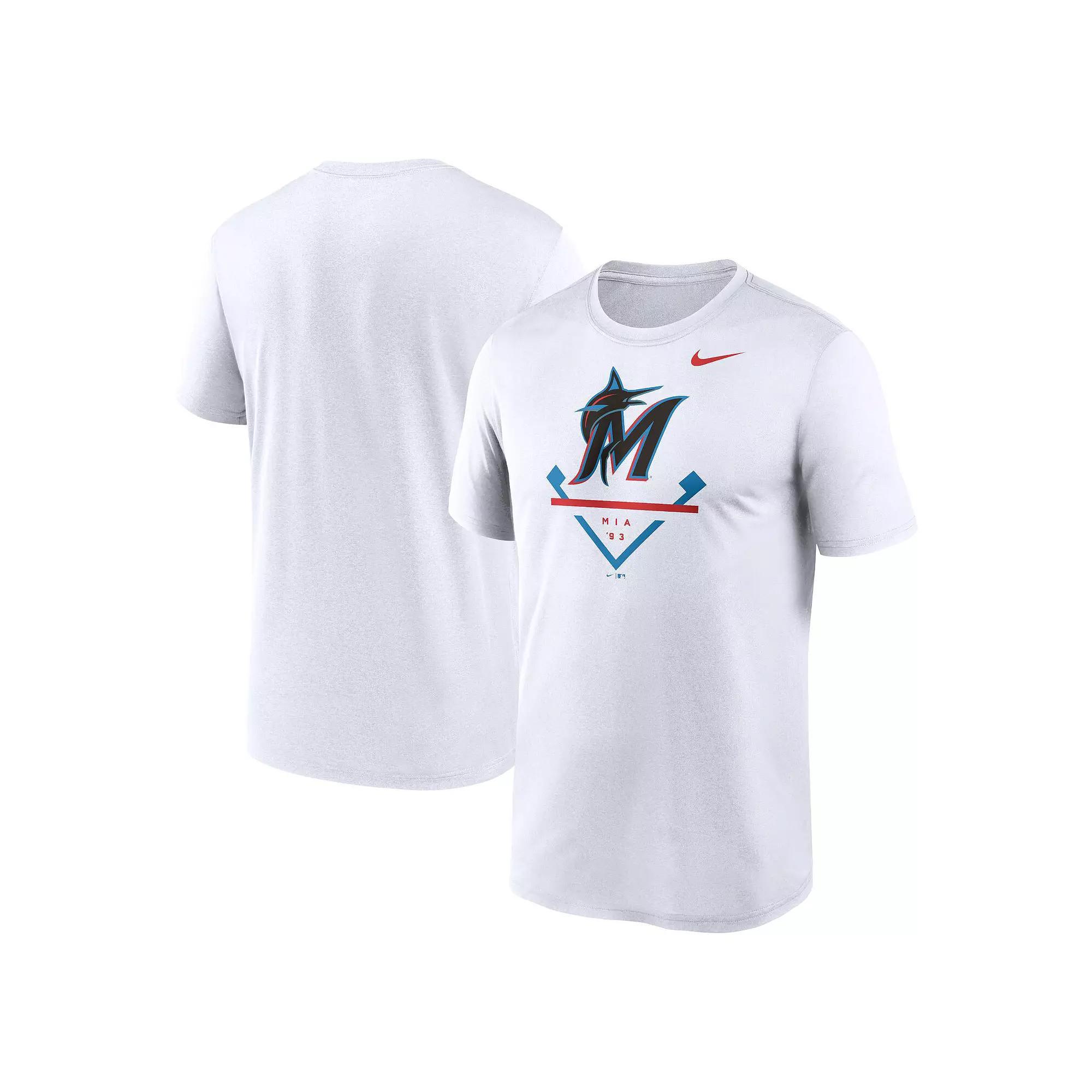 Men's Nike White Miami Marlins Icon Legend Performance T-Shirt,  Product Image