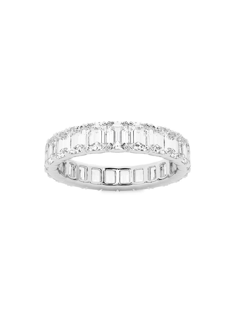 Womens Platinum & Emerald-Cut Lab-Grown Diamond Eternity Band/2.00-5.00 TCW Product Image