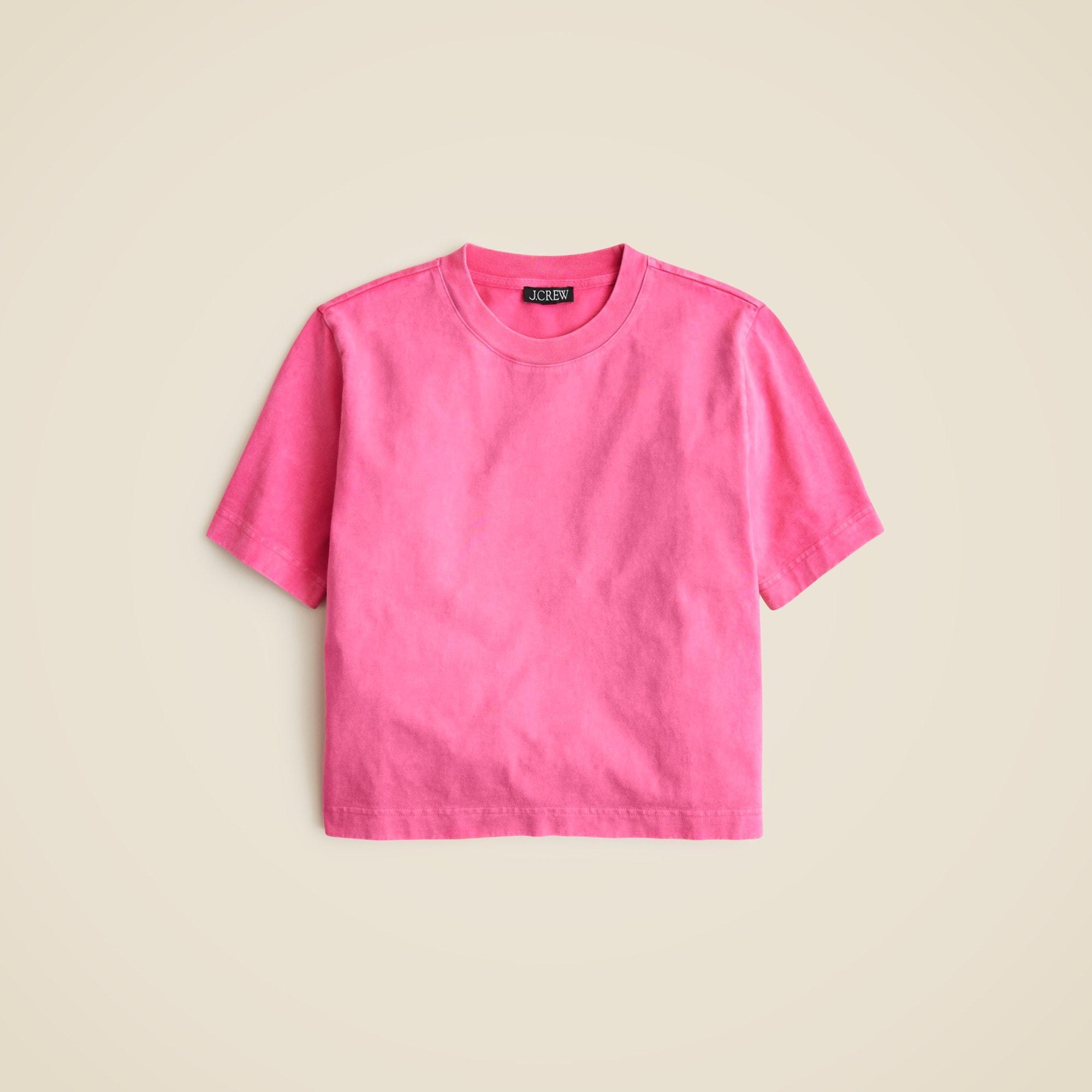 Relaxed premium-weight cropped T-shirt Product Image