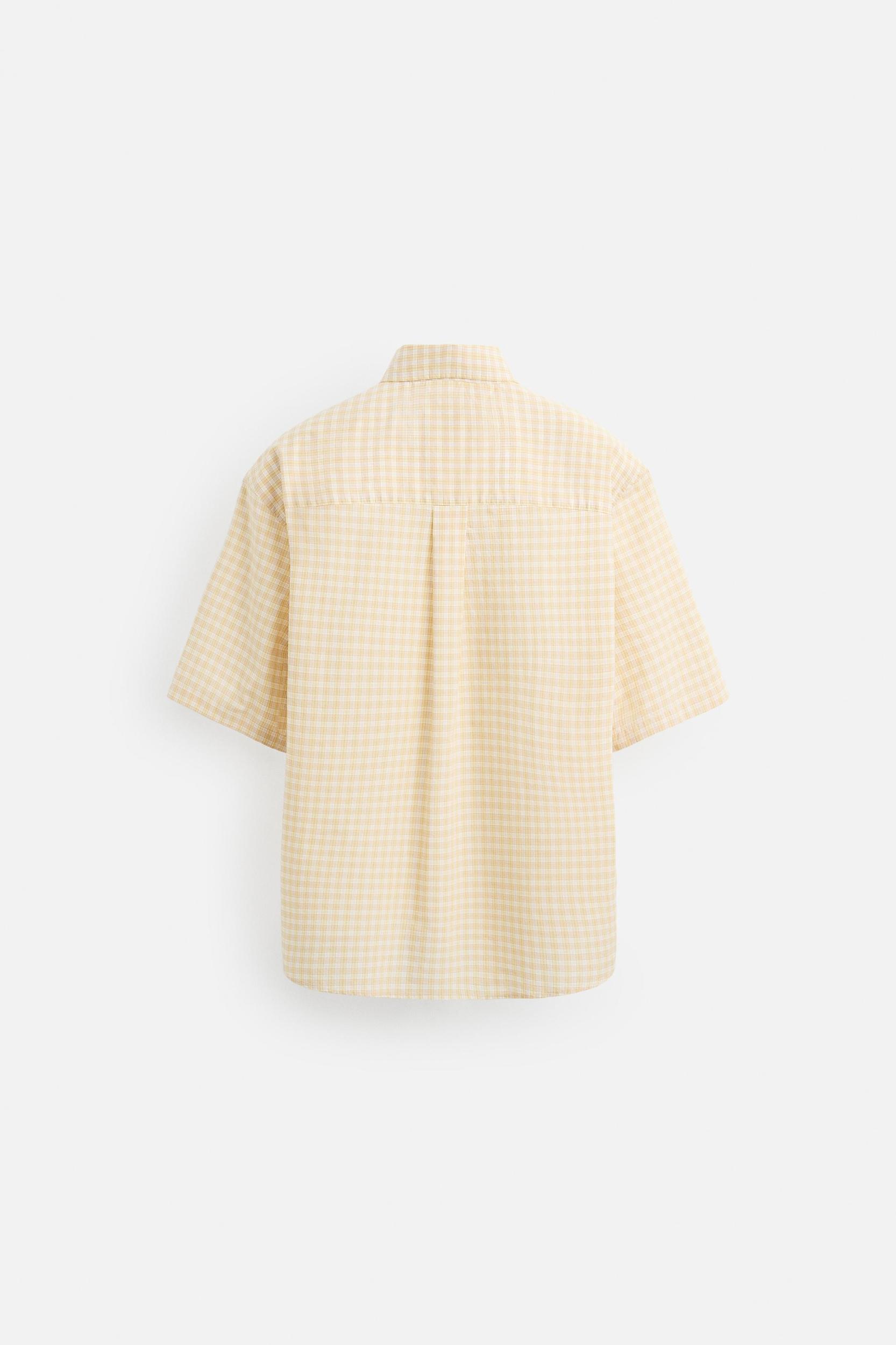 RELAXED FIT CHECKERED SHIRT Product Image