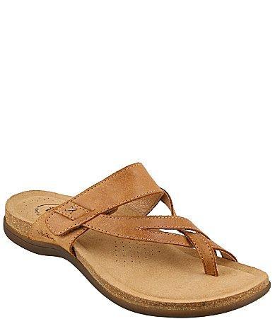 Taos Footwear Perfect Leather Toe Loop Thong Adjustable Sandals Product Image