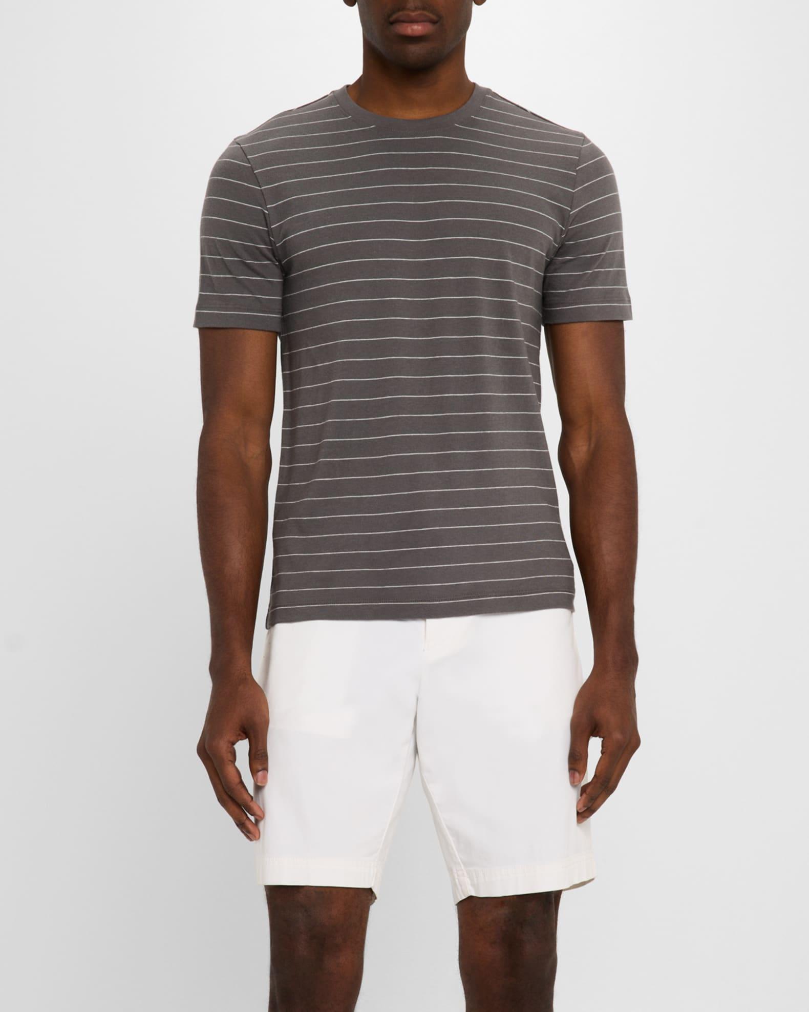 Men's Striped Cotton T-Shirt Product Image