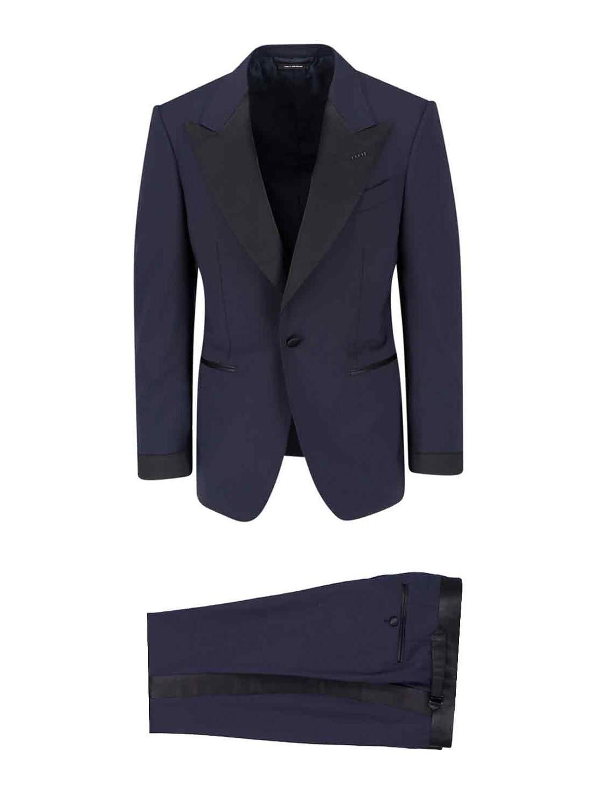 TOM FORD Single-breasted Suit In Blue Product Image