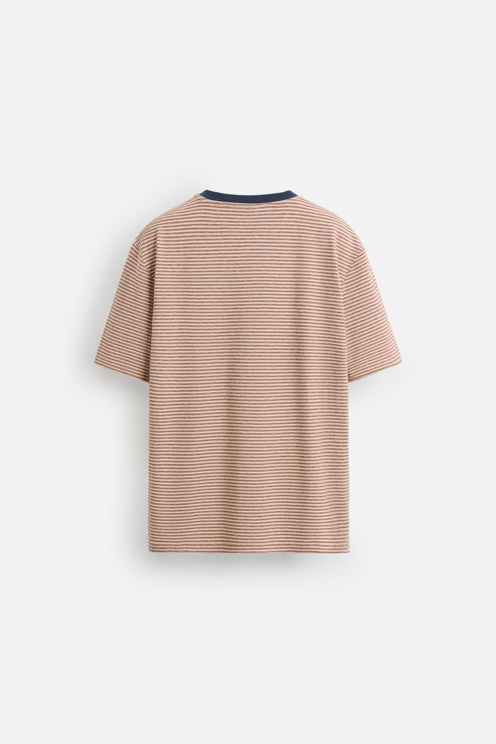 CONTRAST RIB STRIPE T-SHIRT Product Image