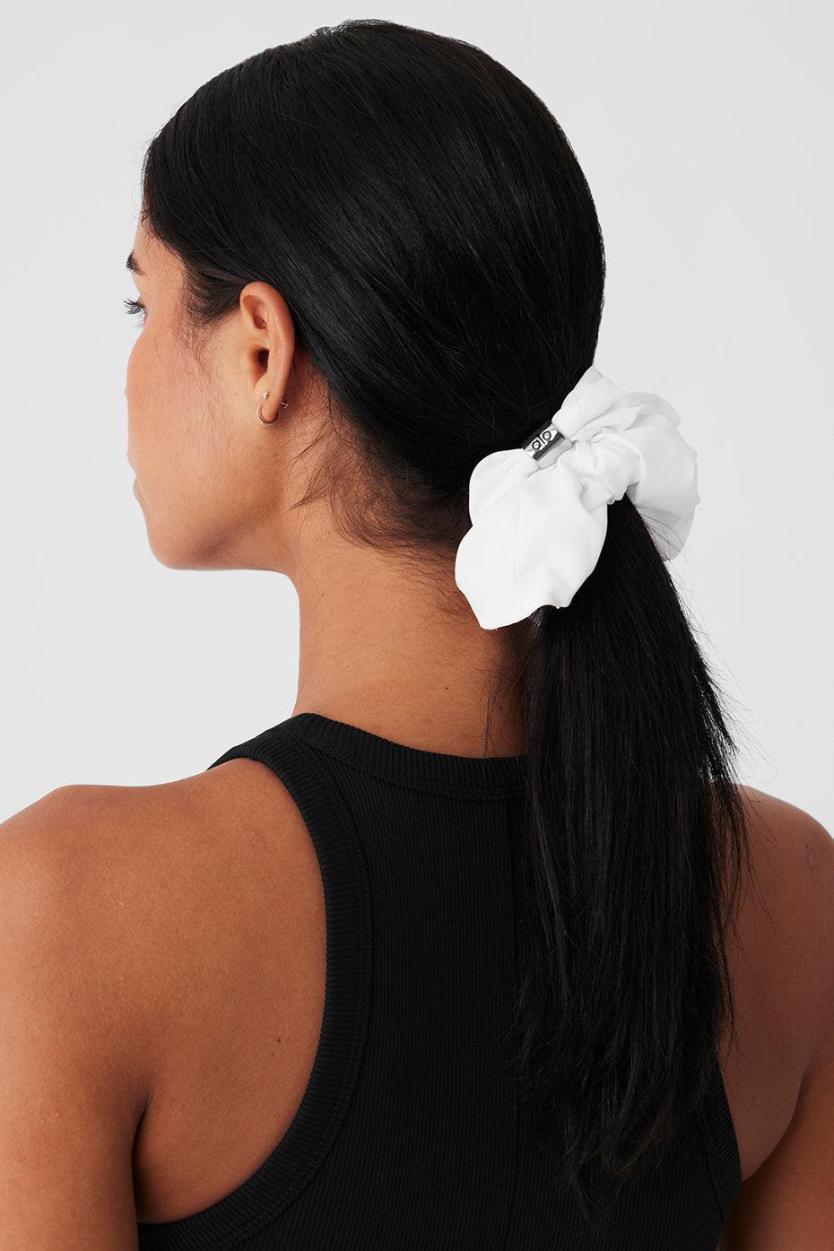 Bead It Oversized Scrunchie - White Product Image