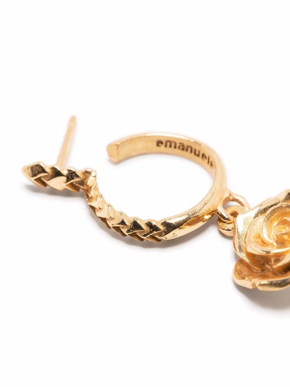 EMANUELE BICOCCHI Rose Charm Single Earring In Gold Product Image