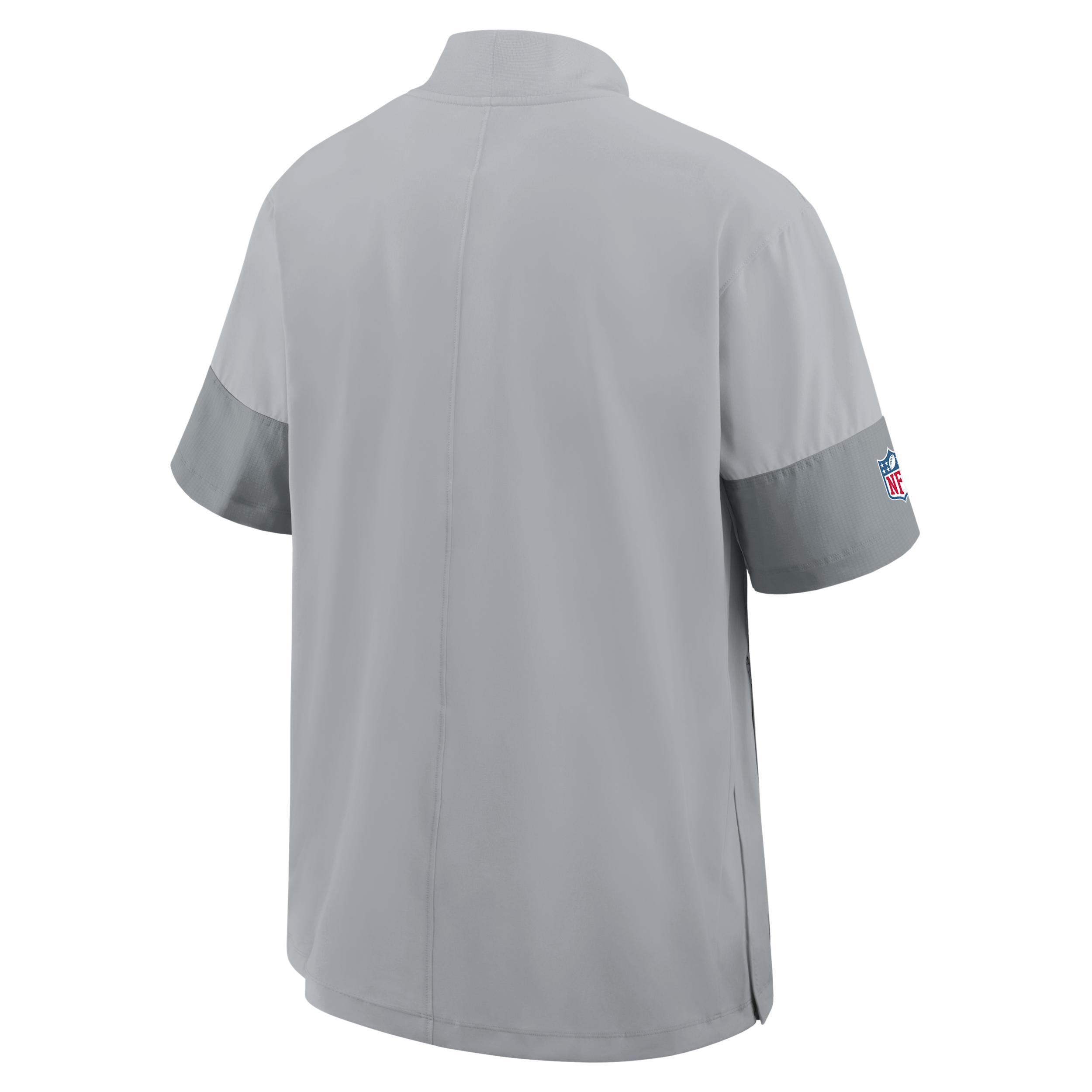 Miami Dolphins Sideline Coach Nike Mens NFL 1/2-Zip Short-Sleeve Jacket | 03BO0DPT9P-2J5 Product Image