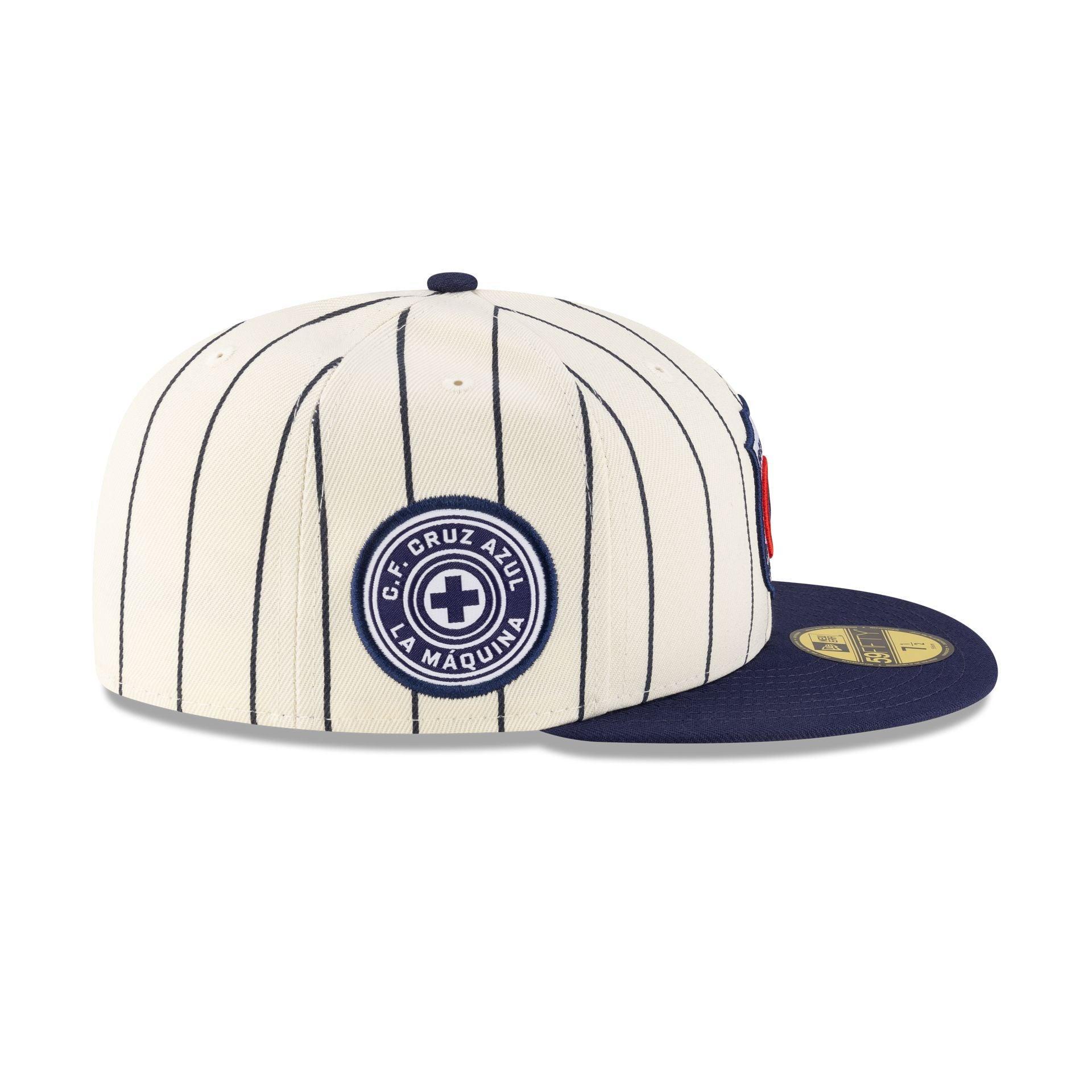 Cruz Azul Retro Pinstripe 59FIFTY Fitted Hat Male Product Image