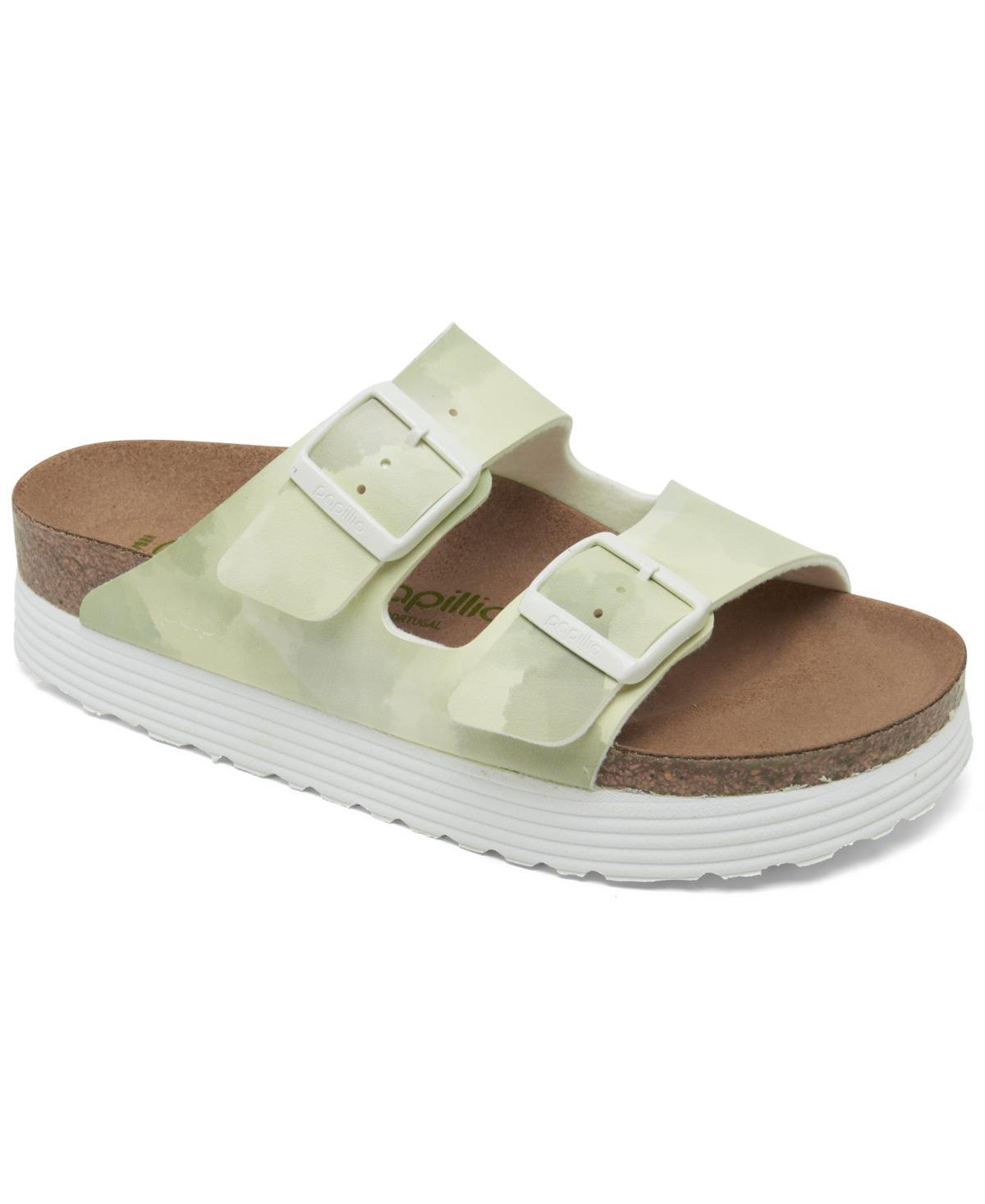 Birkenstock Womens Arizona Platform - Shoes White/White Product Image