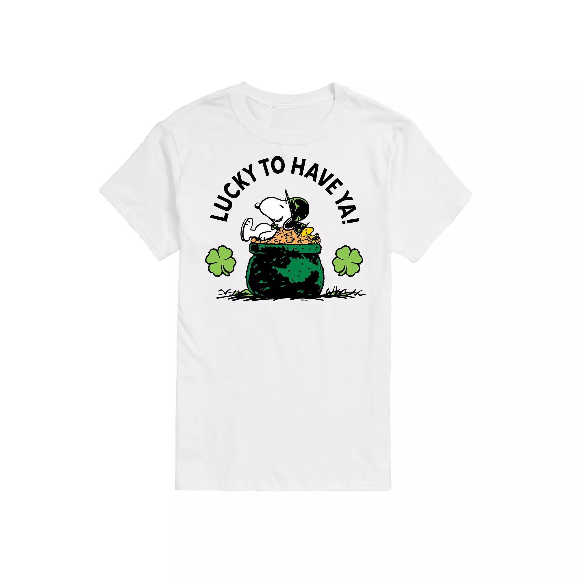 Men&#x27;s Peanuts Lucky To Have Ya Tee,  Product Image