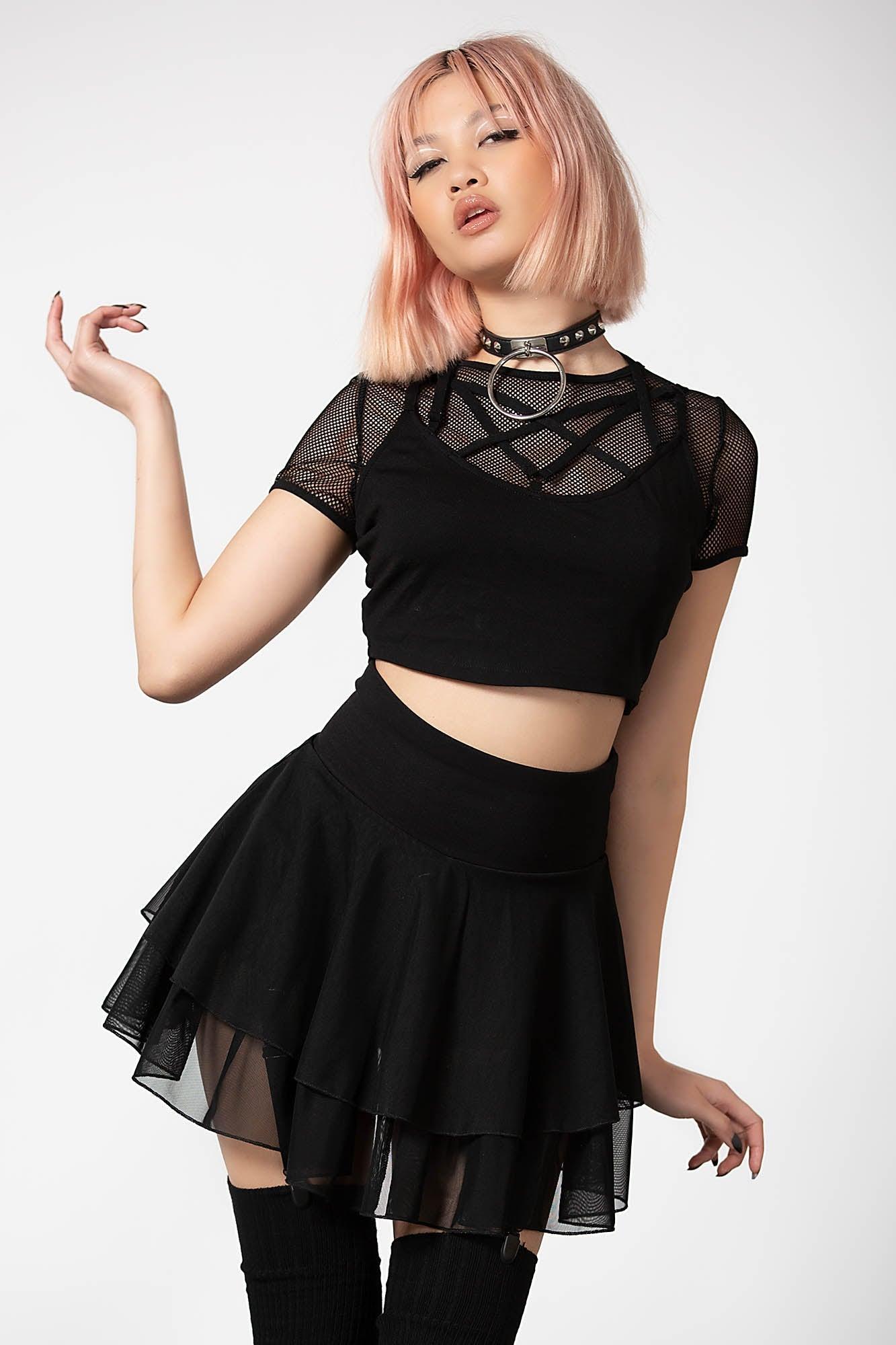 Yasumi Mesh Skirt Female Product Image