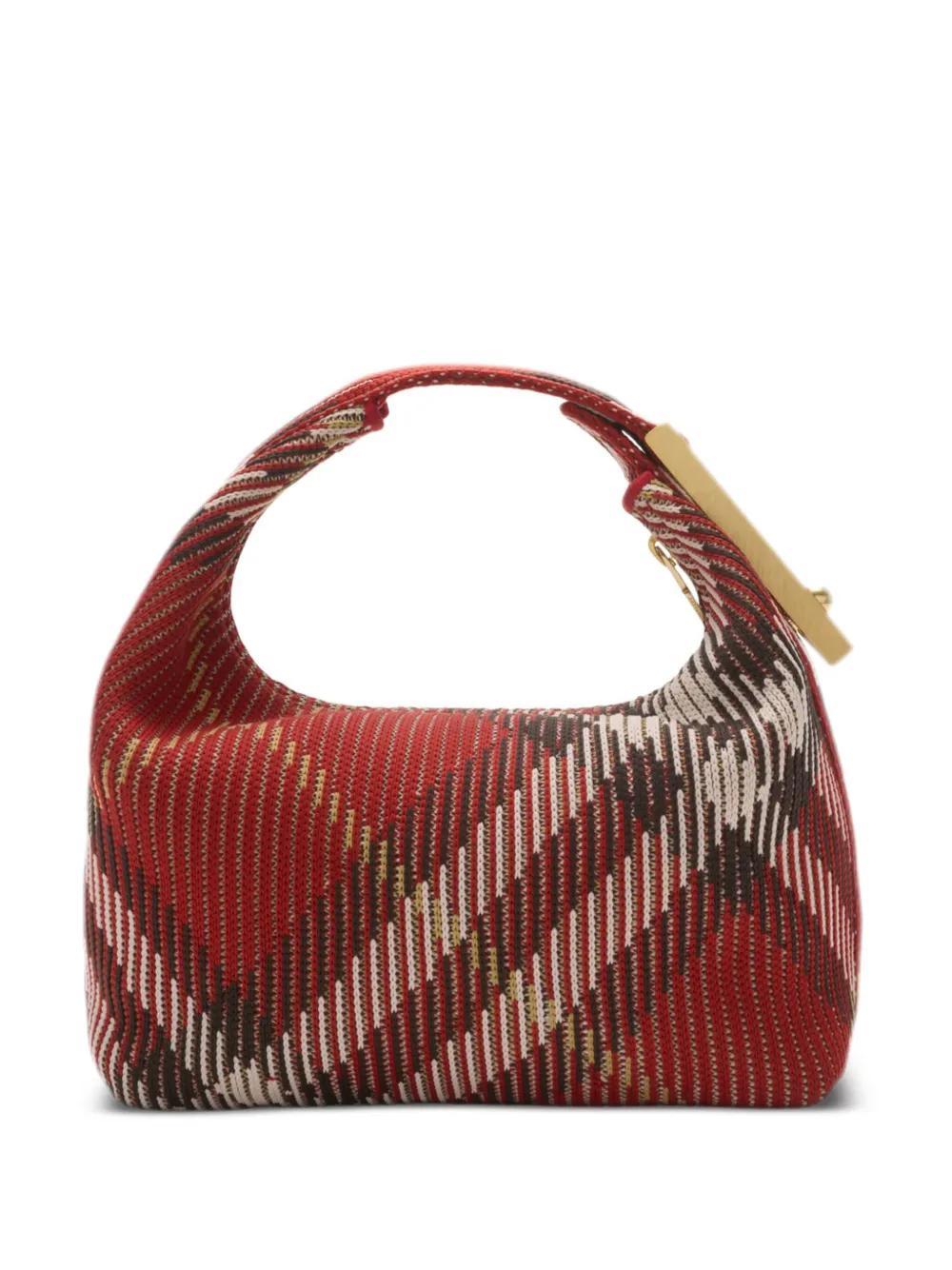 BURBERRY Mini Peg Tote Bag In Red Product Image