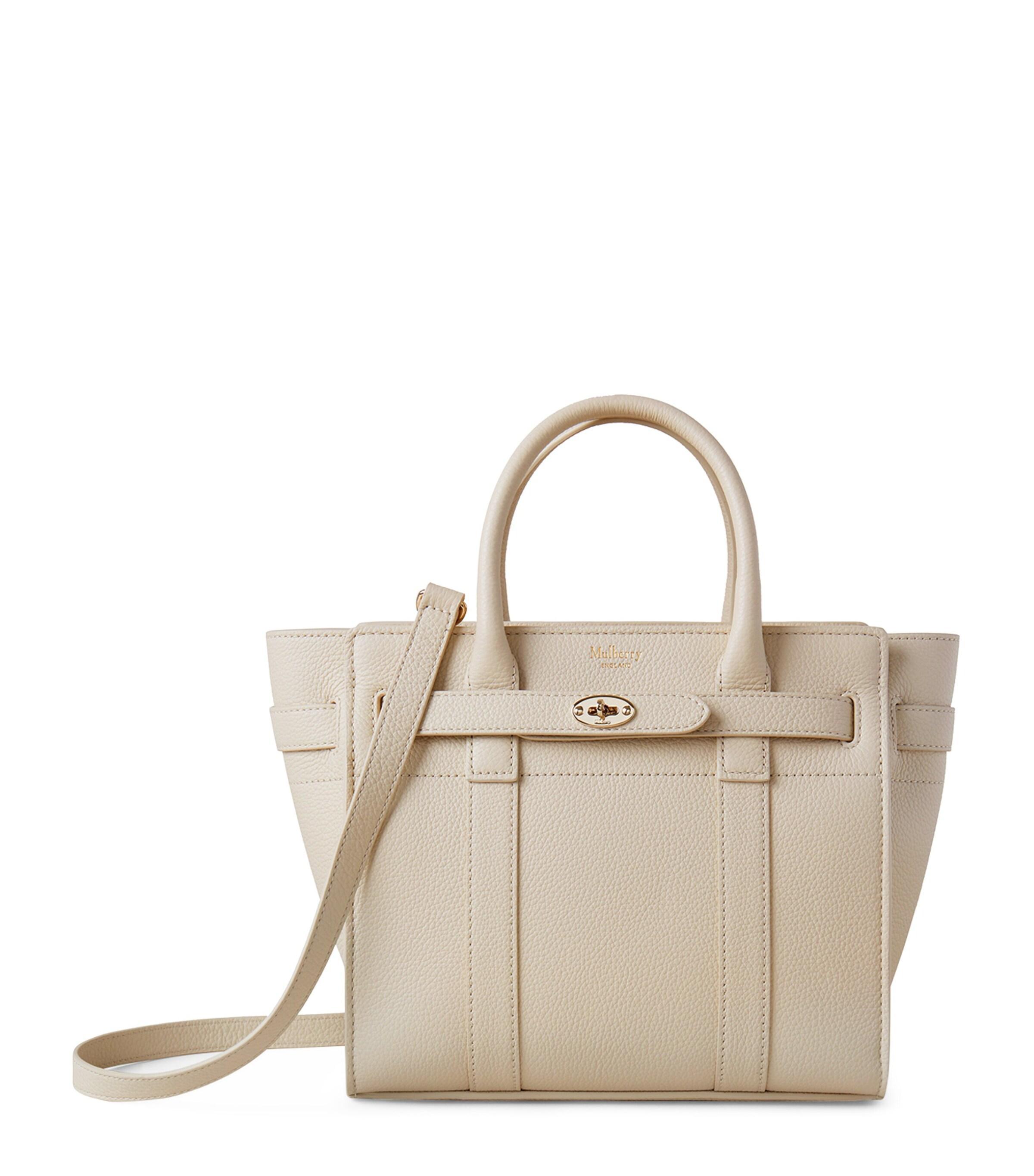 MULBERRY Mini Bayswater Cross-body Bag In Chalk Product Image