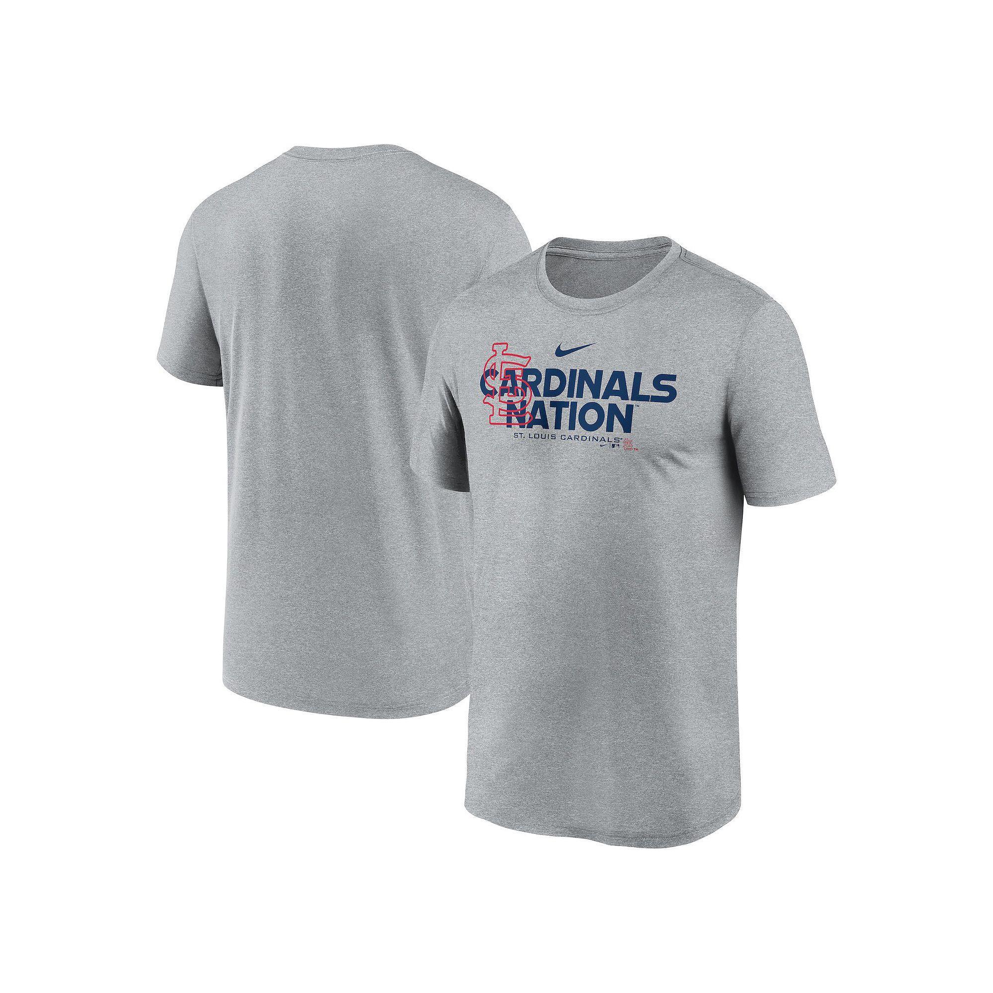 Men's Nike Heathered Charcoal St. Louis Cardinals Local Rep Legend Performance T-Shirt, Size: XL Product Image